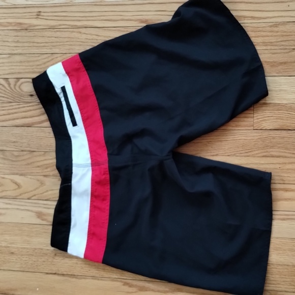 2 pc Set Speedo Lifeguard Swimsuit Maillot w/ Shorts 8 Lycra Black Classic NWT - Picture 10 of 14